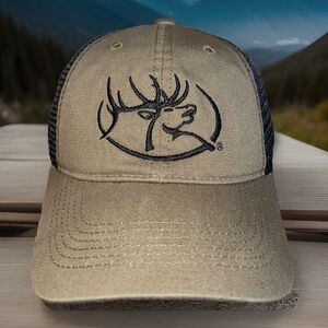 RMEF Rocky Mountain Elk Foundation Mesh Snapback Trucker Hat Cap - NEW